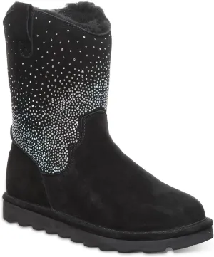 Bearpaw Serafina Women's Rhinestone Glittered Boots Black - 8 Medium