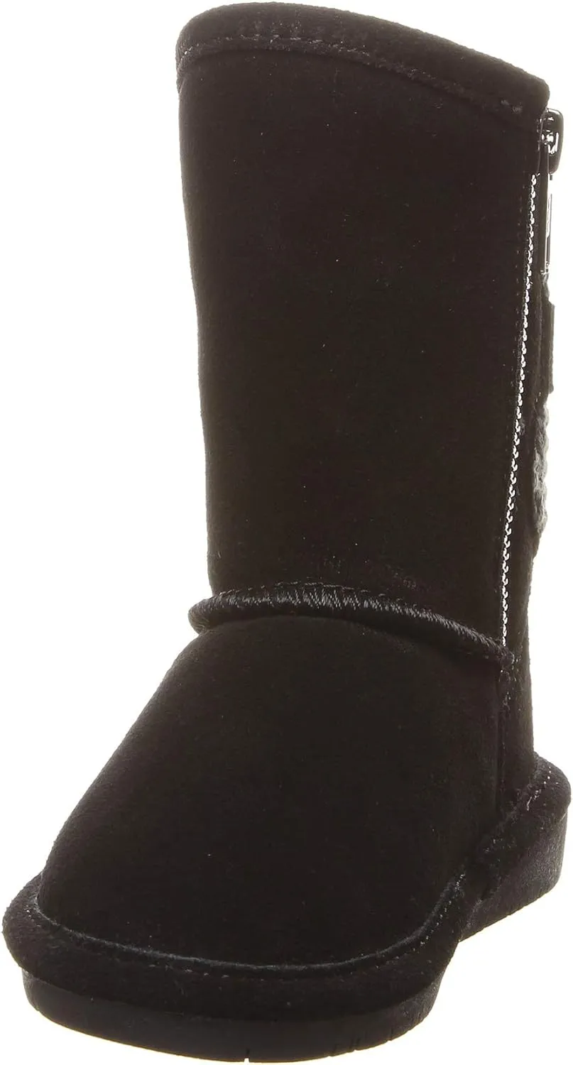 BEARPAW Toddler Boshie Multiple Colors | Toddler's Boot Classic Suede | Kid's Slip On Boot | Comfortable Winter Boot