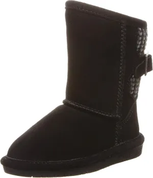 BEARPAW Toddler Boshie Multiple Colors | Toddler's Boot Classic Suede | Kid's Slip On Boot | Comfortable Winter Boot