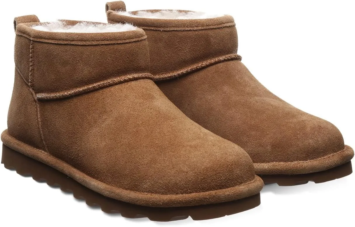 BEARPAW Women's Shorty Multiple Colors | Women's Ankle Boot | Women's Slip On Boot | Comfortable Winter Boot