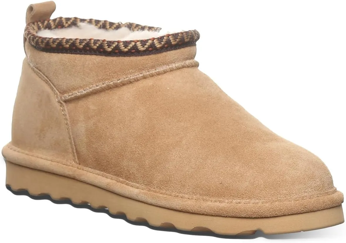 BEARPAW Women's Super Shorty Deco Multiple Colors | Women's Ankle Boot | Women's Slip On Boot | Comfortable Winter Boot