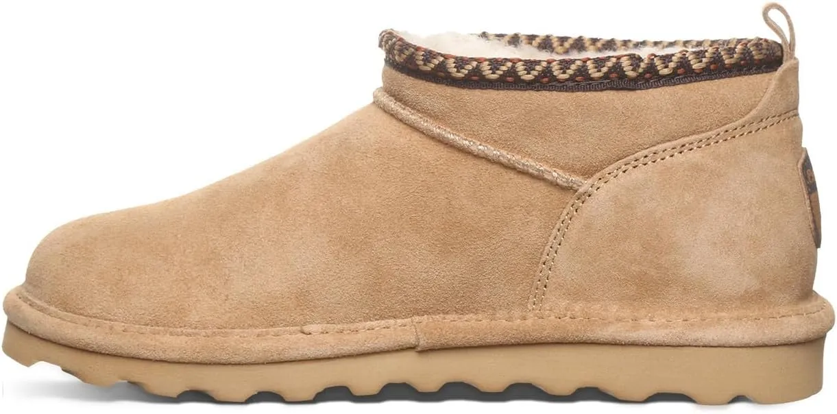 BEARPAW Women's Super Shorty Deco Multiple Colors | Women's Ankle Boot | Women's Slip On Boot | Comfortable Winter Boot