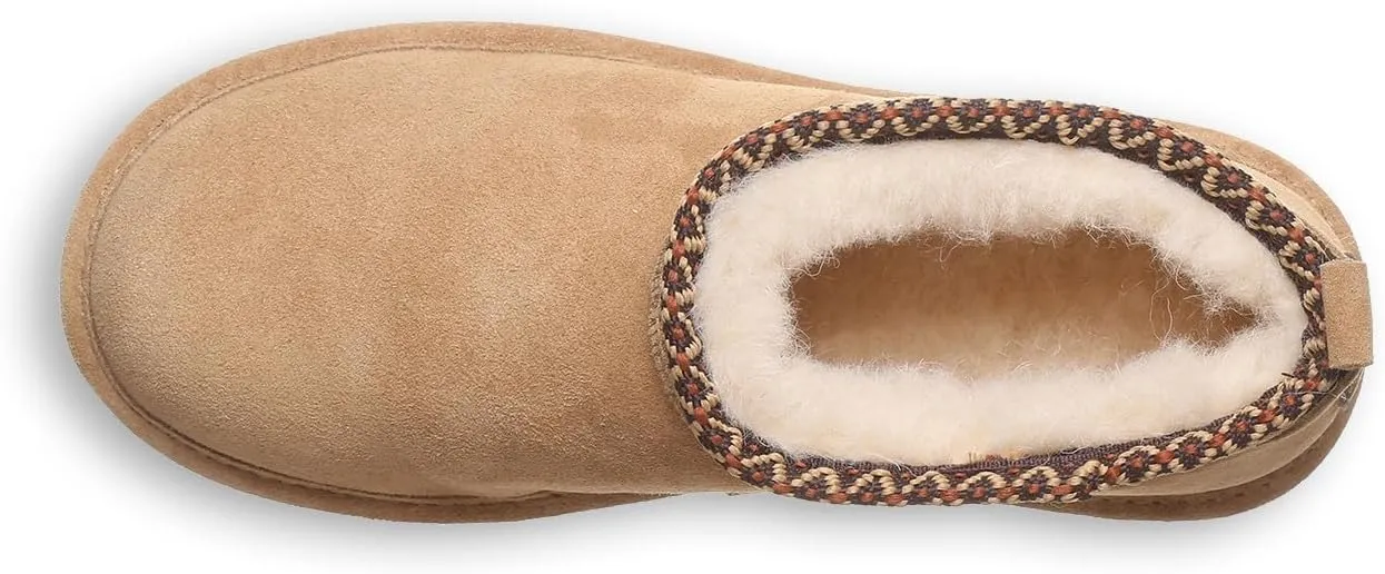 BEARPAW Women's Super Shorty Deco Multiple Colors | Women's Ankle Boot | Women's Slip On Boot | Comfortable Winter Boot