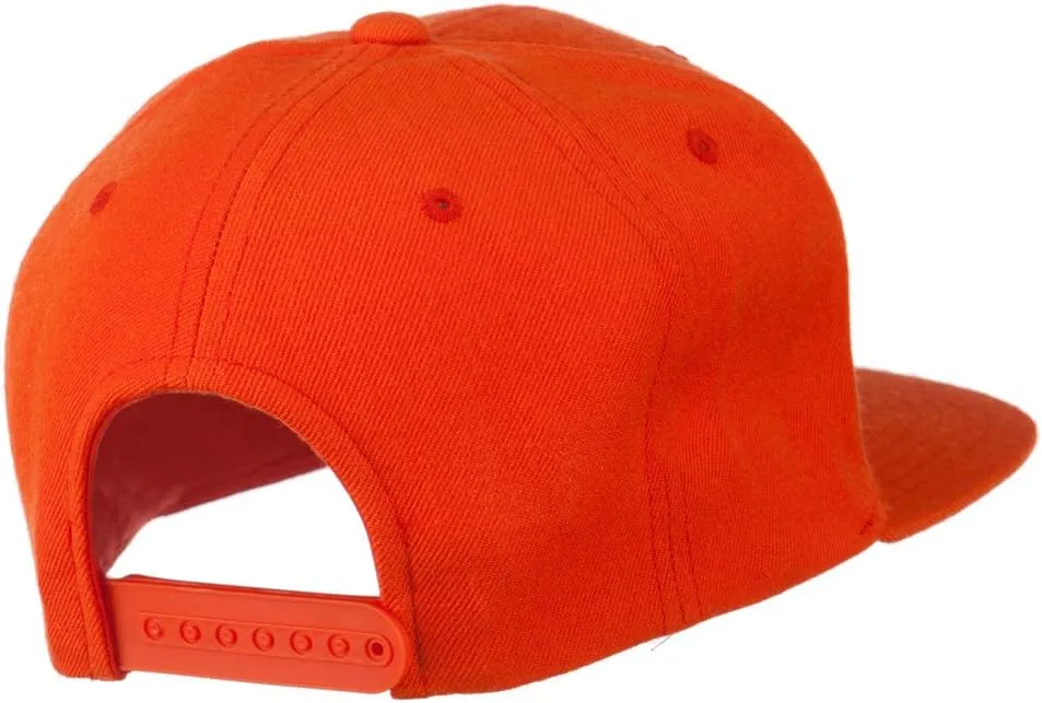 Big Diamond Embroidered Flat Bill Cap
