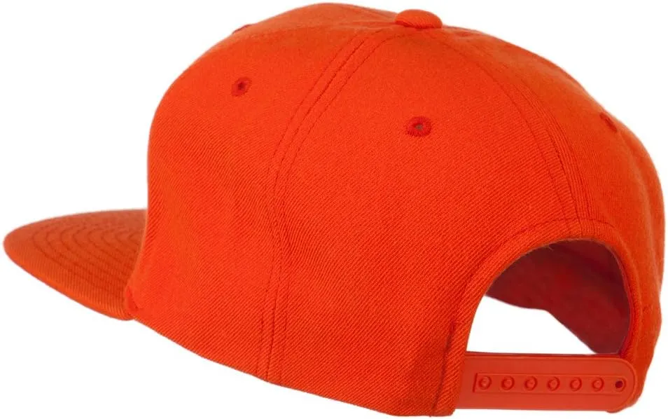 Big Diamond Embroidered Flat Bill Cap