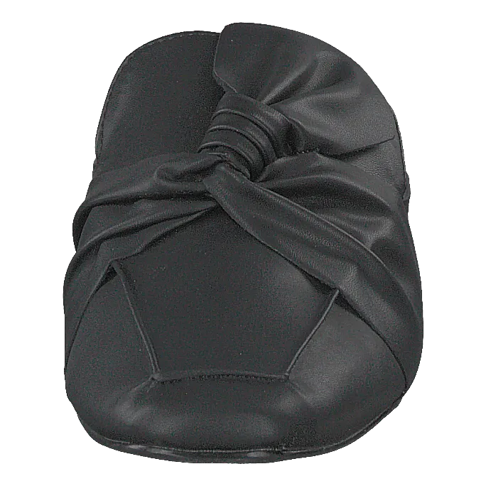 Birke Assymetric Bow Mule 100 - Black