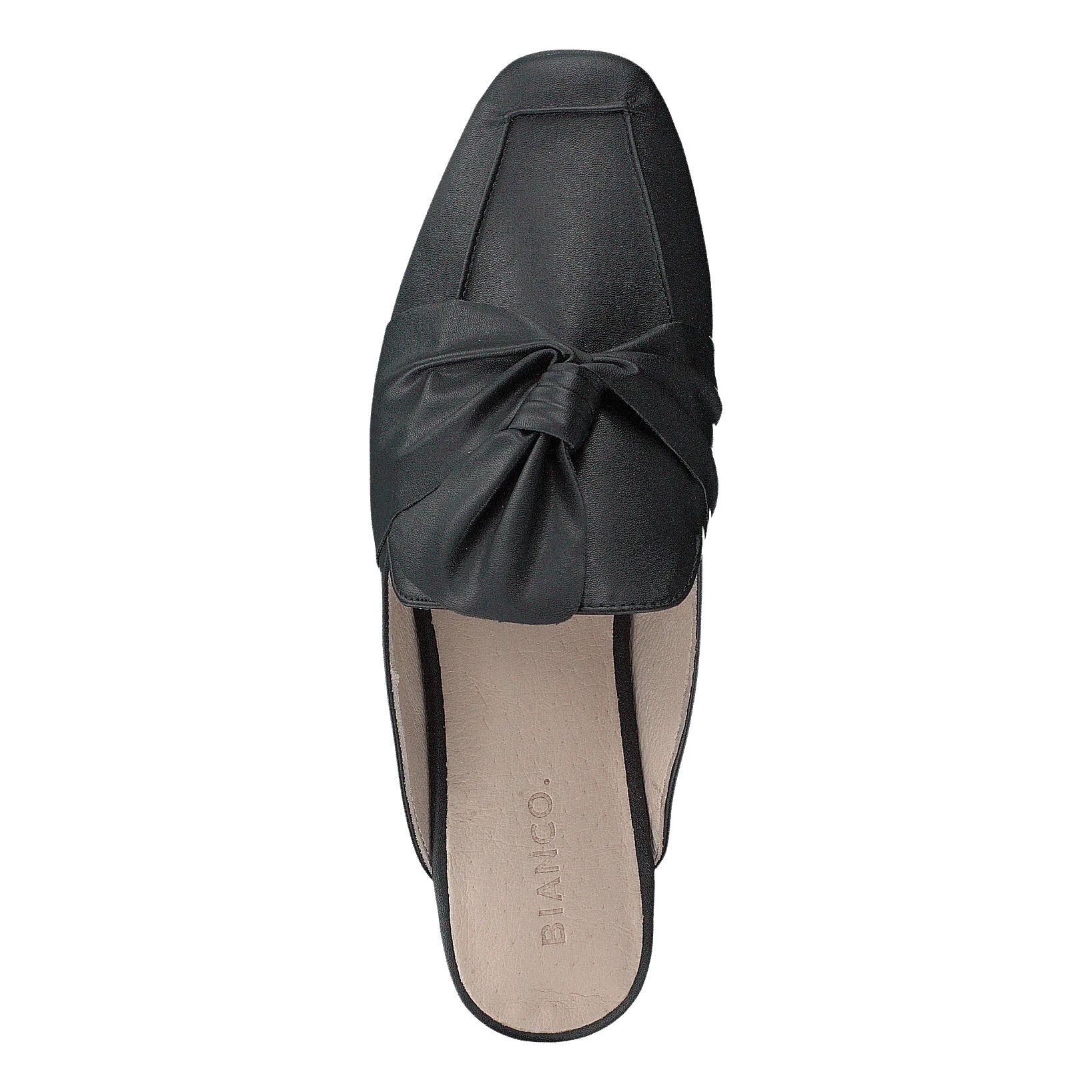 Birke Assymetric Bow Mule 100 - Black