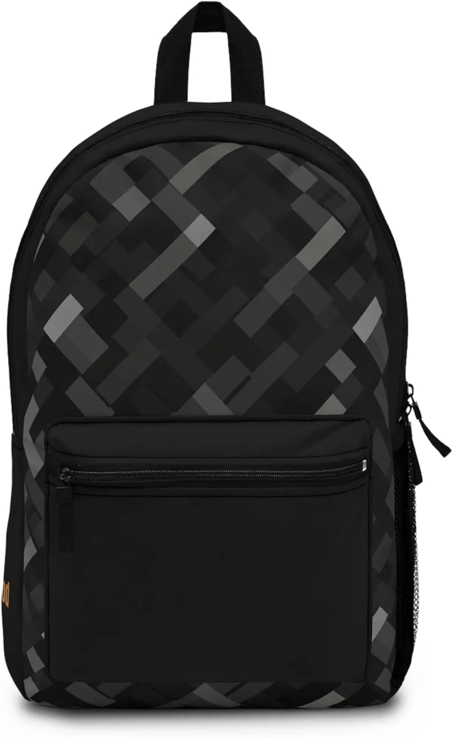 Black And Gray Backpack For Travel, Work, Minimalist Design, Stylish Daypack, Trendy Bag Monochrome