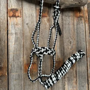 Black and White Mule Tape Halter