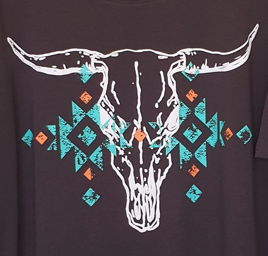 Boho Bull Skull Tee Vance And Ainsley