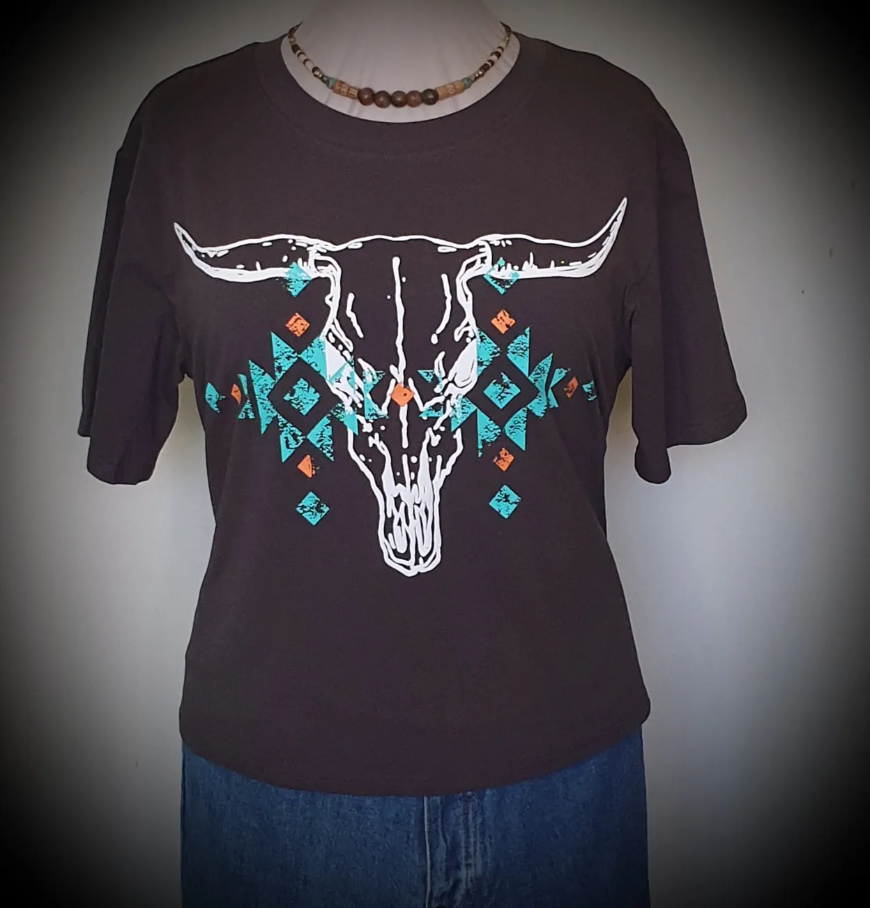 Boho Bull Skull Tee Vance And Ainsley