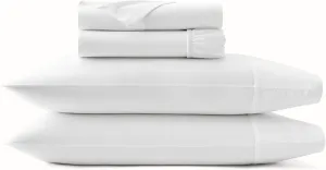 BOLL & BRANCH Waffle & Signature Starter Bundle - 1 Sheet Set, White, King - 1 Waffle Blanket, White, King/Cal King- 100% Organic Luxury Cotton
