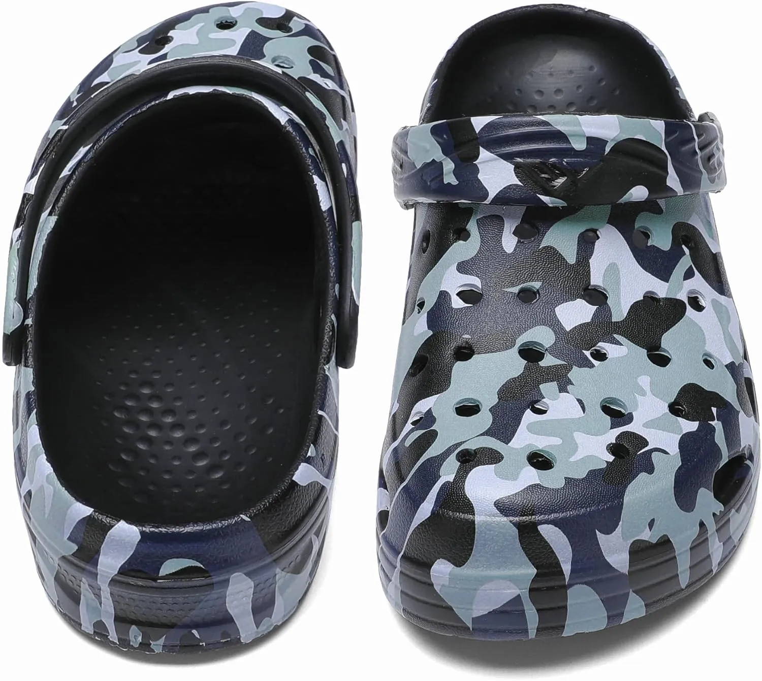 Boys Girls Camo Garden Clogs: Comfortable Slip-On Beach Sandals for Littele Kid/Big Kids and Sizes