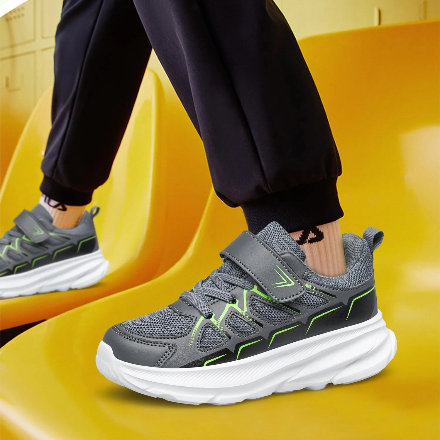 Boys Girls Shoes Kids Running Shoes Non Slip Athletic Walking Tennis Shoes Lightweight Sneakers for Toddler/Little Kid/Big Kid