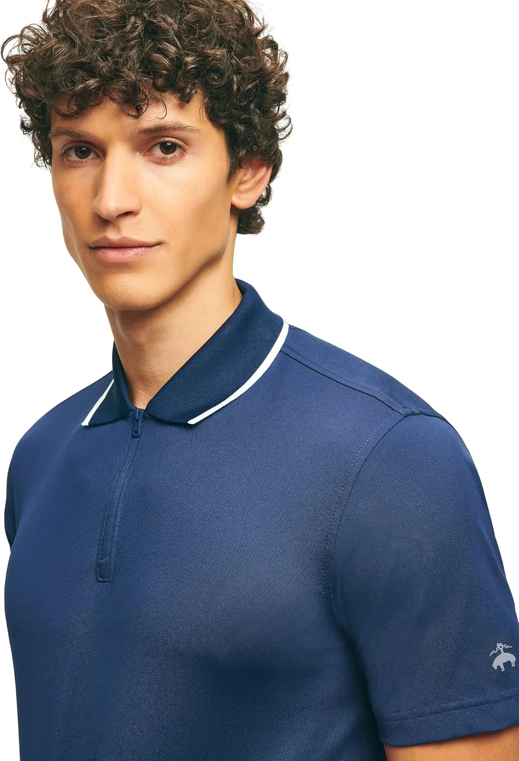 Brooks Brothers Men's Performance Stretch Short Sleeve Pique Golf Polo Shirt