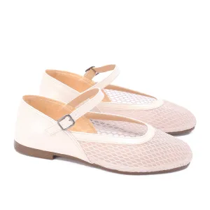 Buckle Strap Shoes-Beige