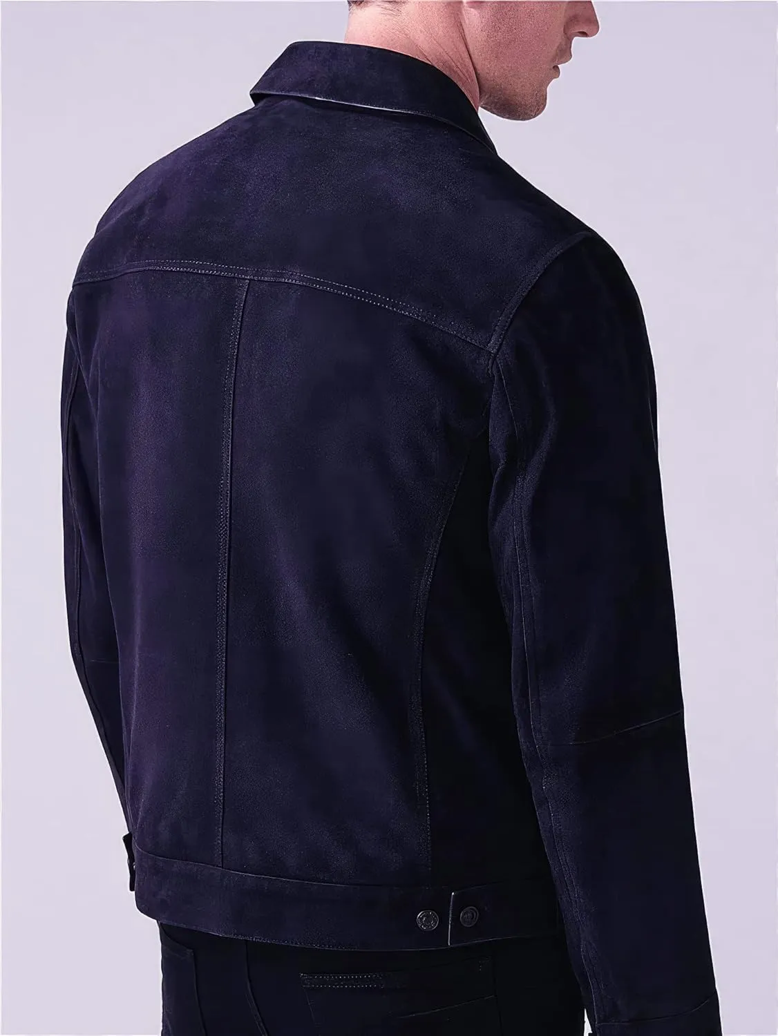 Burning Rock Stylish Men's Suede Leather Jacket - Classic Cowboy Native American Design Versatile for Every Occasion