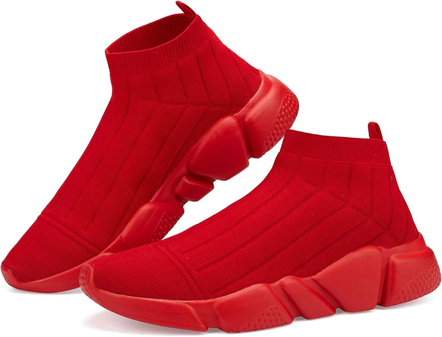 Casbeam Men's Running Knit Comfortable Lightweight Breathable Casual Sports Shoes Fashion Sneakers Slip-On Walking Shoes