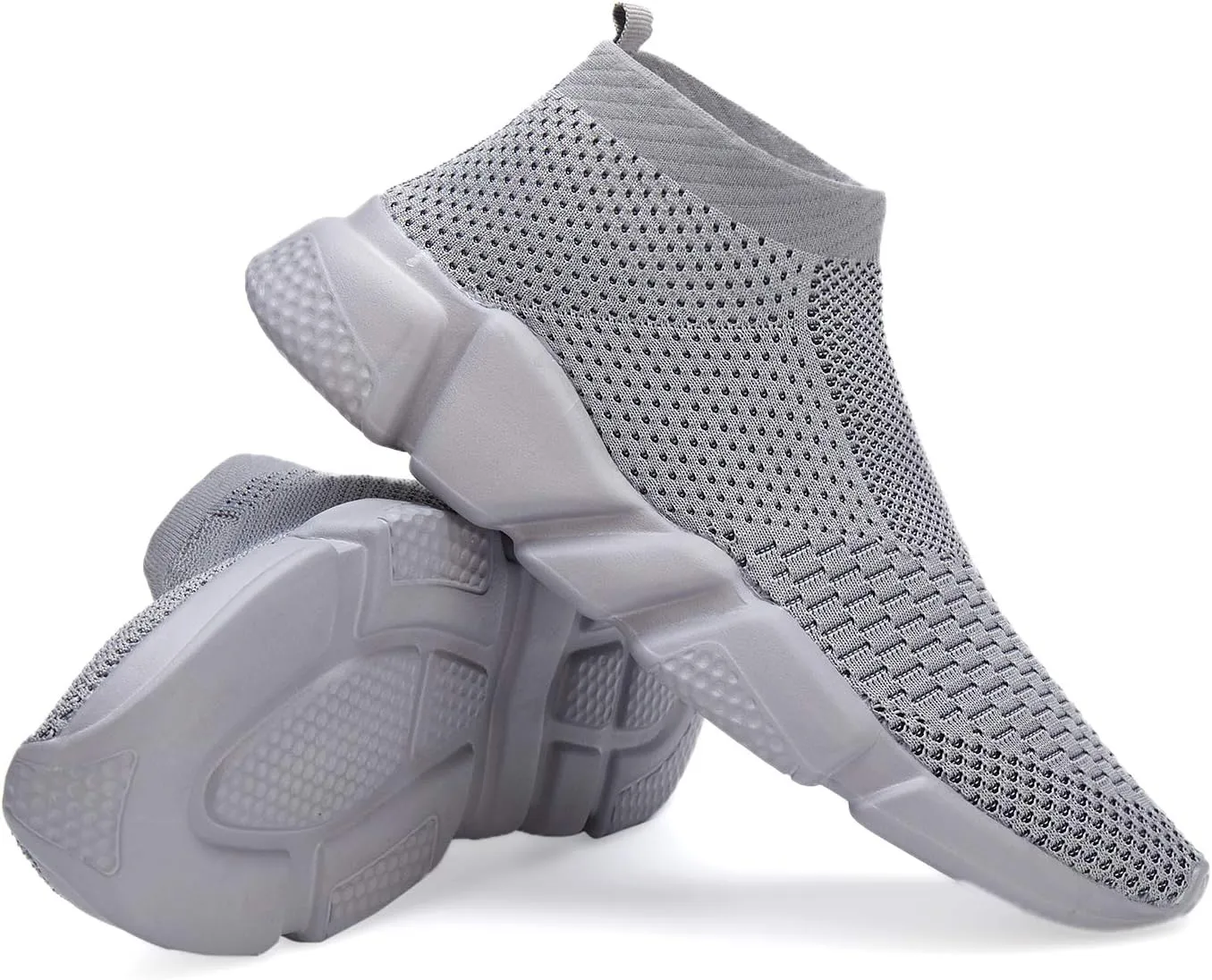Casbeam Men's Running Knit Comfortable Lightweight Breathable Casual Sports Shoes Fashion Sneakers Slip-On Walking Shoes
