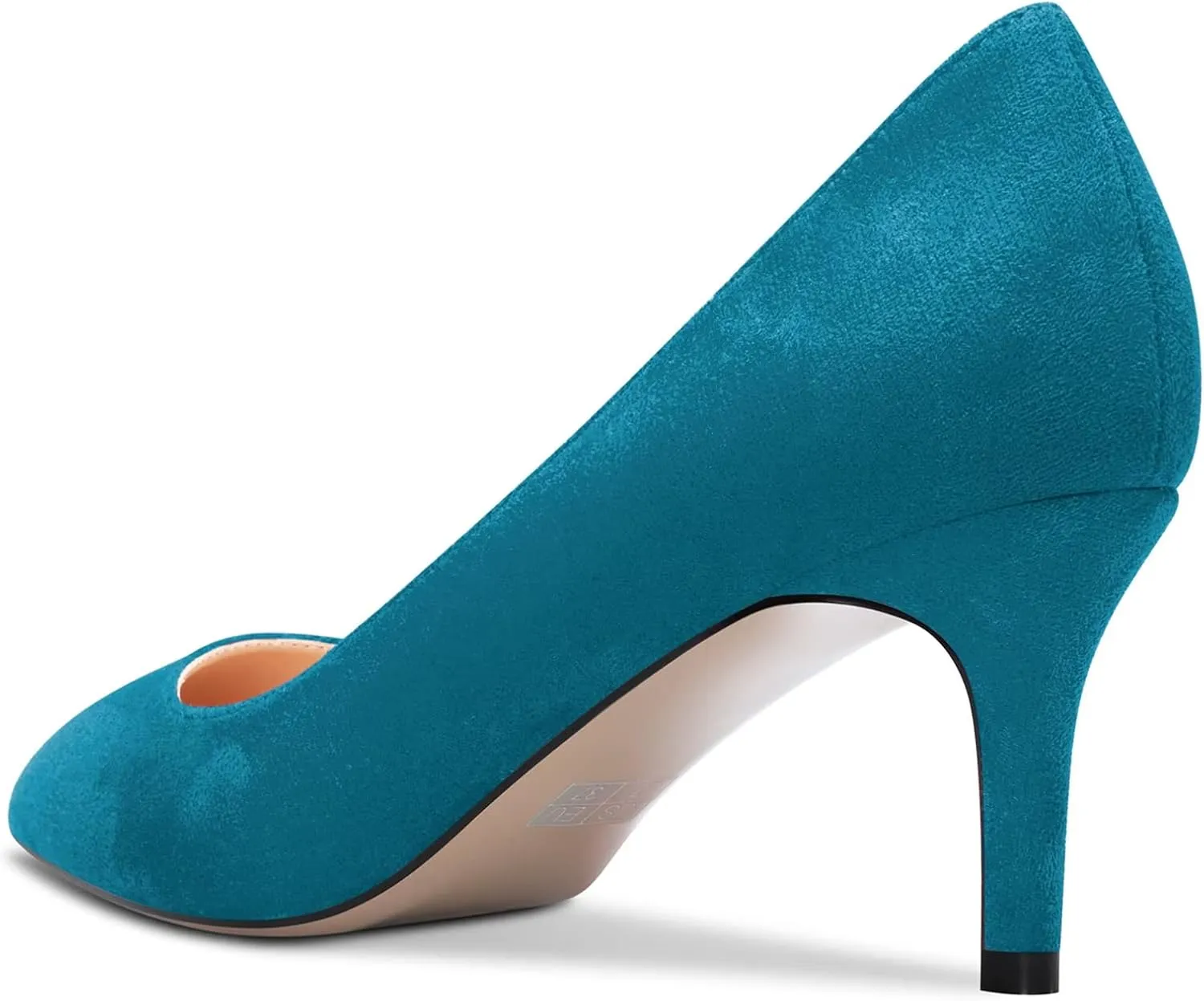 Castamere Women Stiletto Mid Kitten Heel 2.6 Inches Heels Pointed Toe Pumps Slip-on Classic Cute Office Shoes