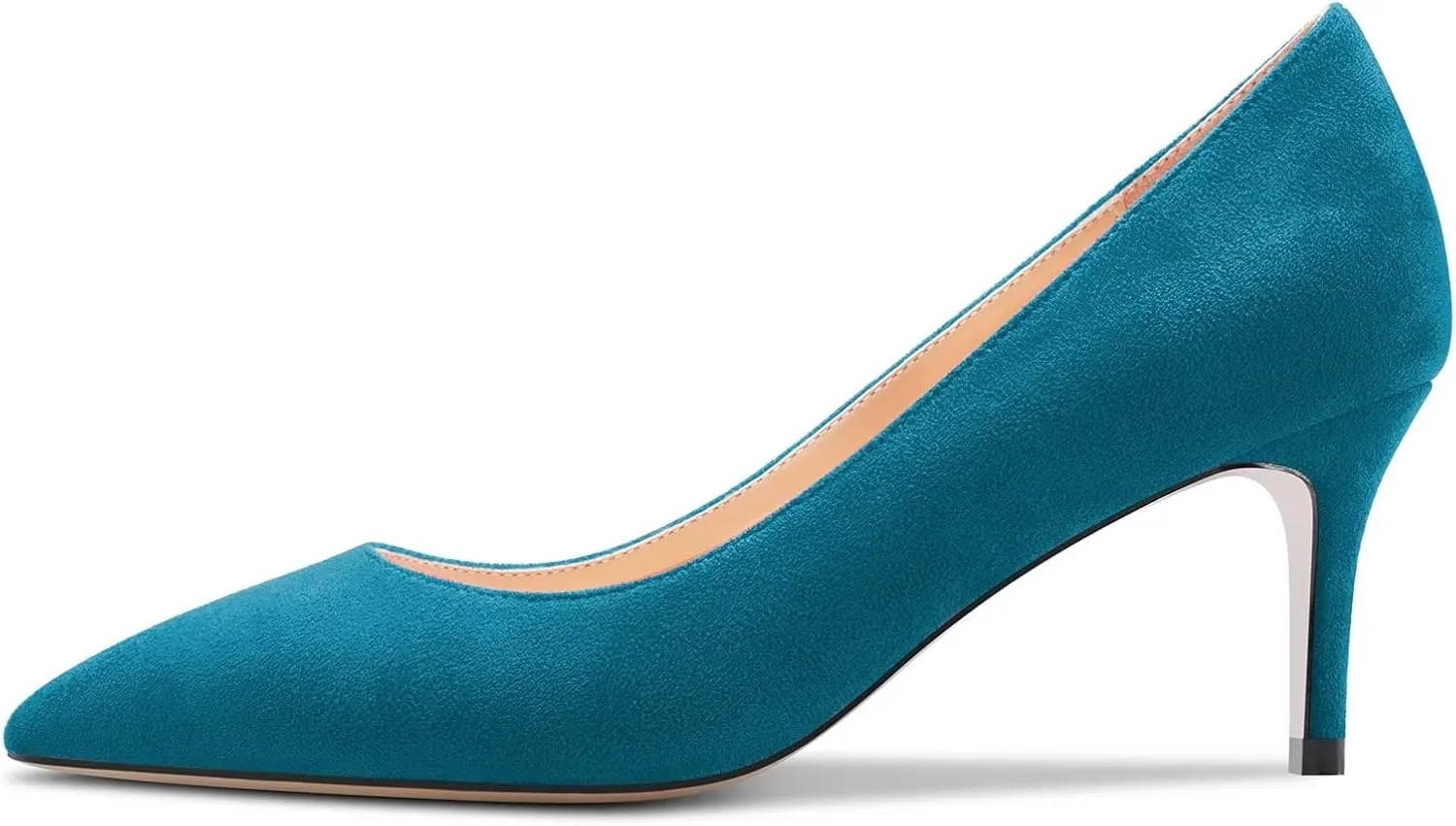 Castamere Women Stiletto Mid Kitten Heel 2.6 Inches Heels Pointed Toe Pumps Slip-on Classic Cute Office Shoes