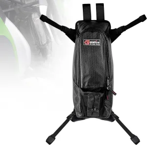 Center Seat Storage Bag Between Seat BagTool Pouch Compatible With Kawasaki KRX 1000 Teryx 4 Mule (Black)