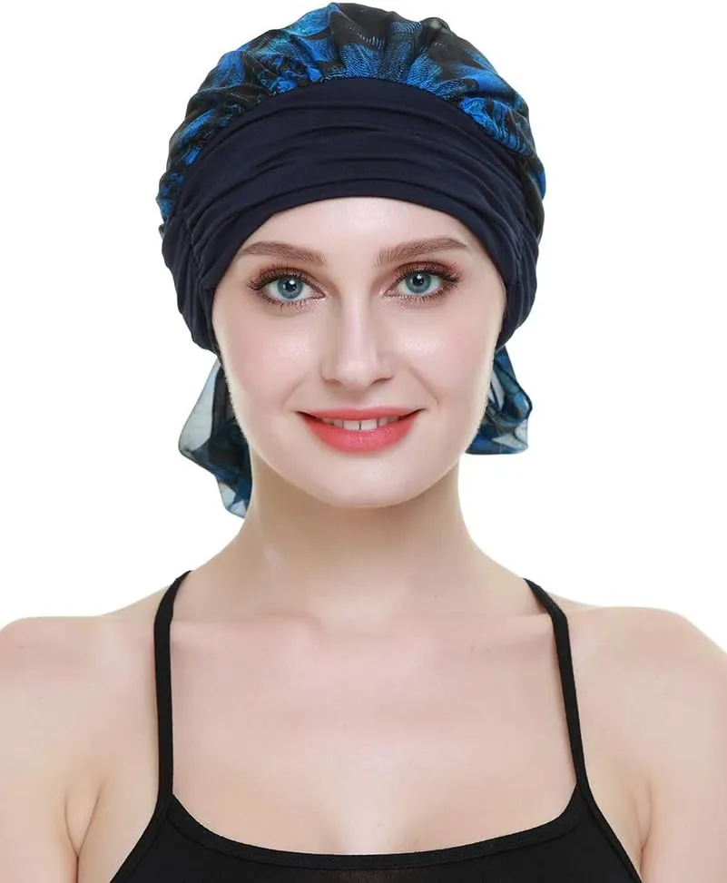 Chemo Headwear Turbans for Women Long Hair Head Scarf Headwraps Cancer Hats