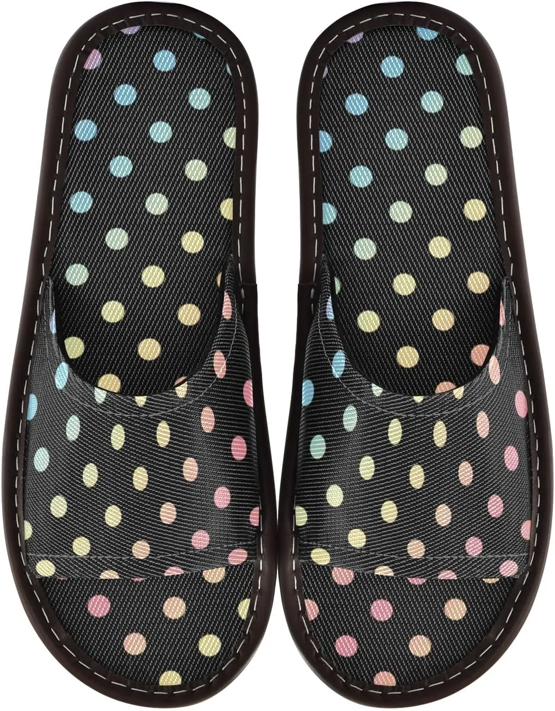 CHIFIGNO Adults Slippers, Slippers for Women and Men Non Slip with Anti-skid Sole Size 4-5