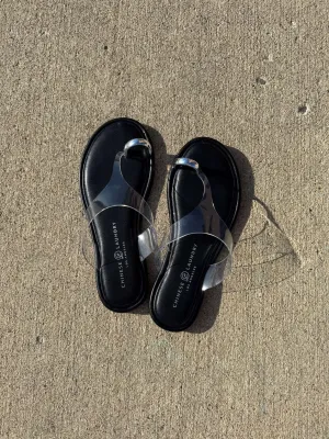 Chinese Laundry Maizy Black Thong Sandals