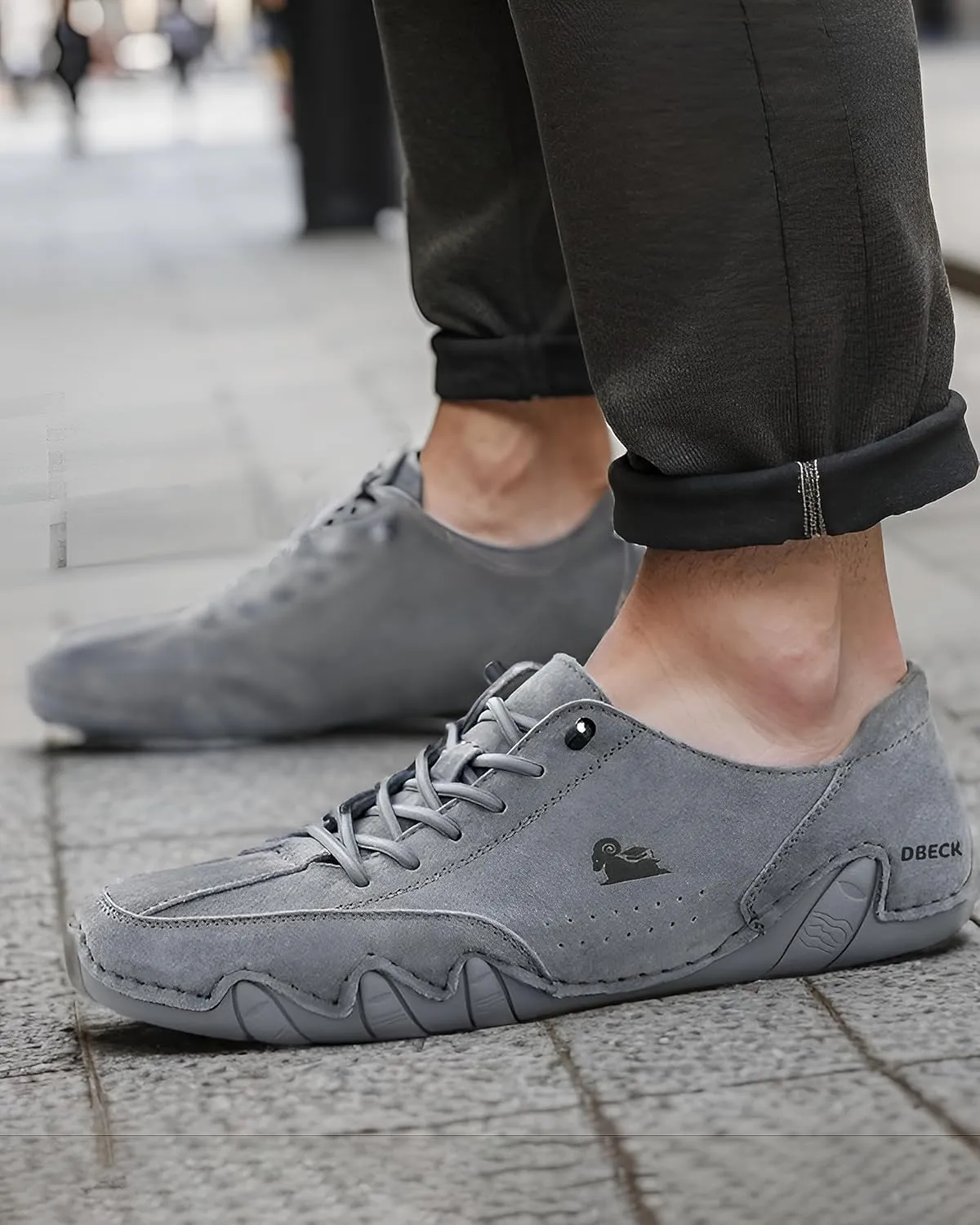Chromatrail Walker Comfortable Barefoot Walking Shoes for Men Fashion Casual Lightweight Commute Shoes Slip-on Minimalist
