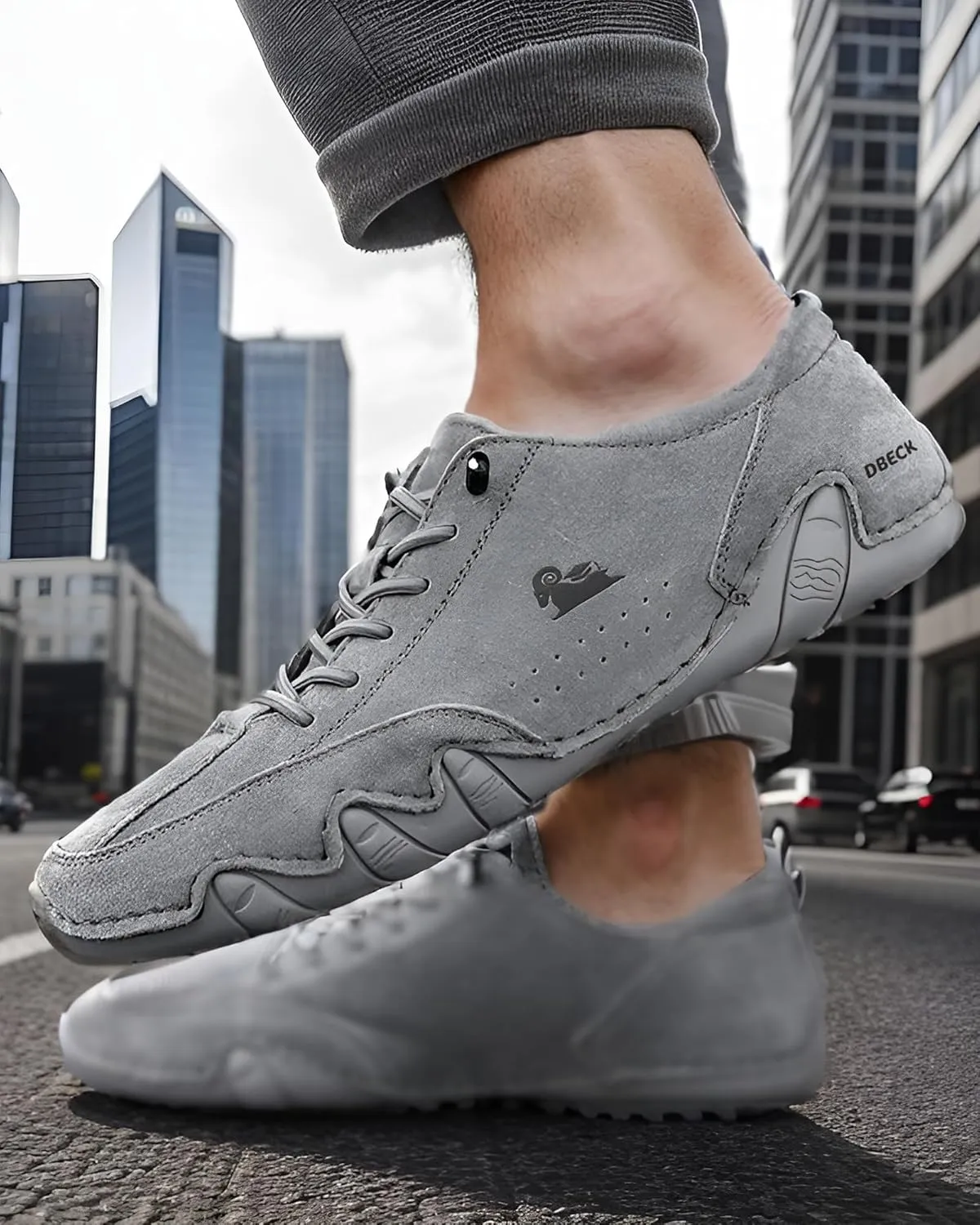 Chromatrail Walker Comfortable Barefoot Walking Shoes for Men Fashion Casual Lightweight Commute Shoes Slip-on Minimalist