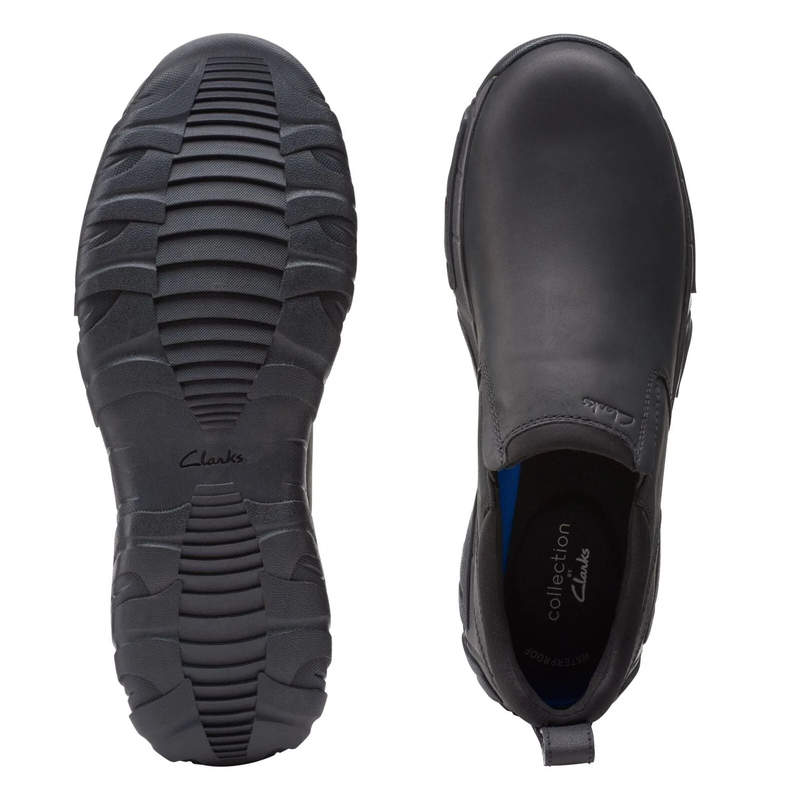 Clarks Men's Grove Step Black Leather 26153323