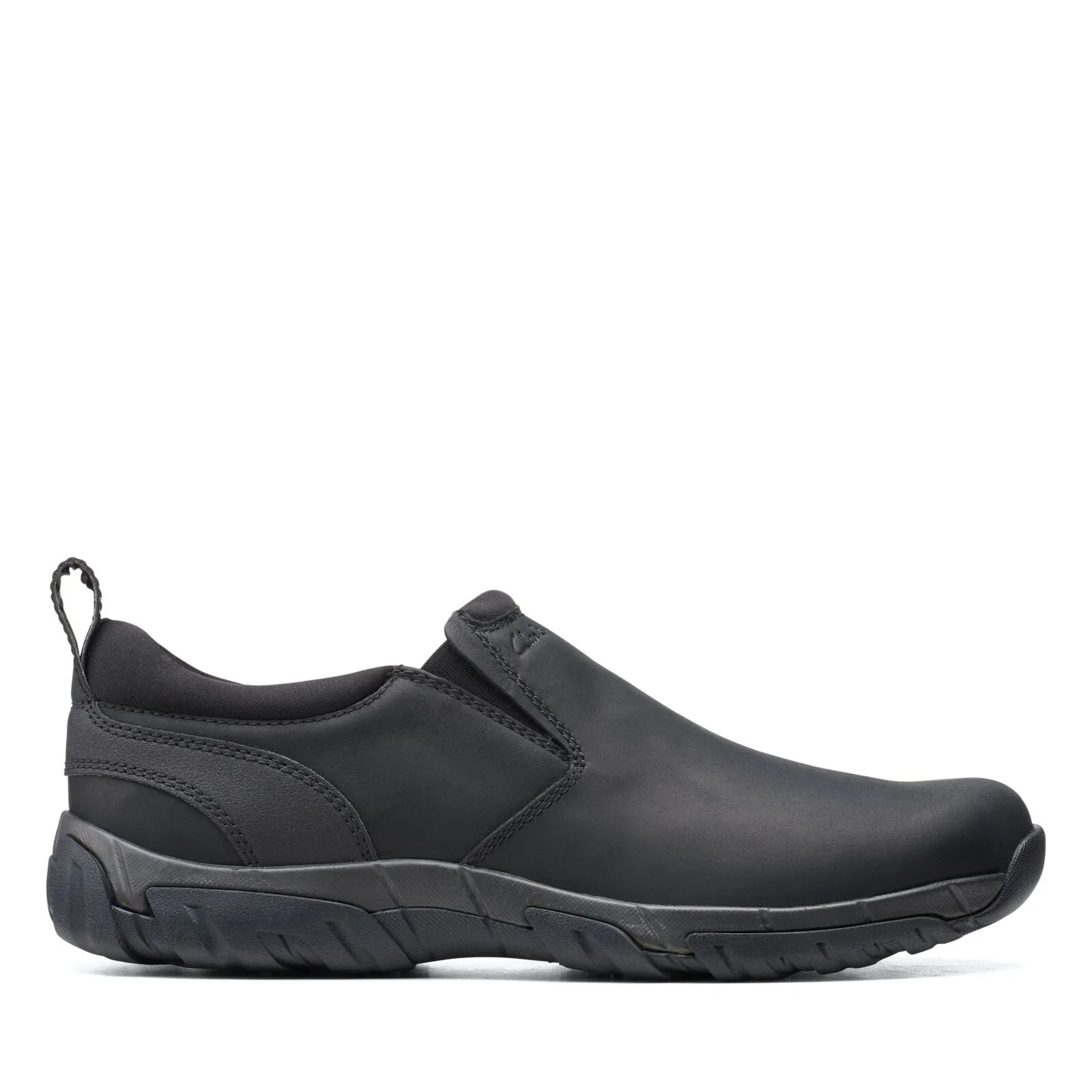 Clarks Men's Grove Step Black Leather 26153323