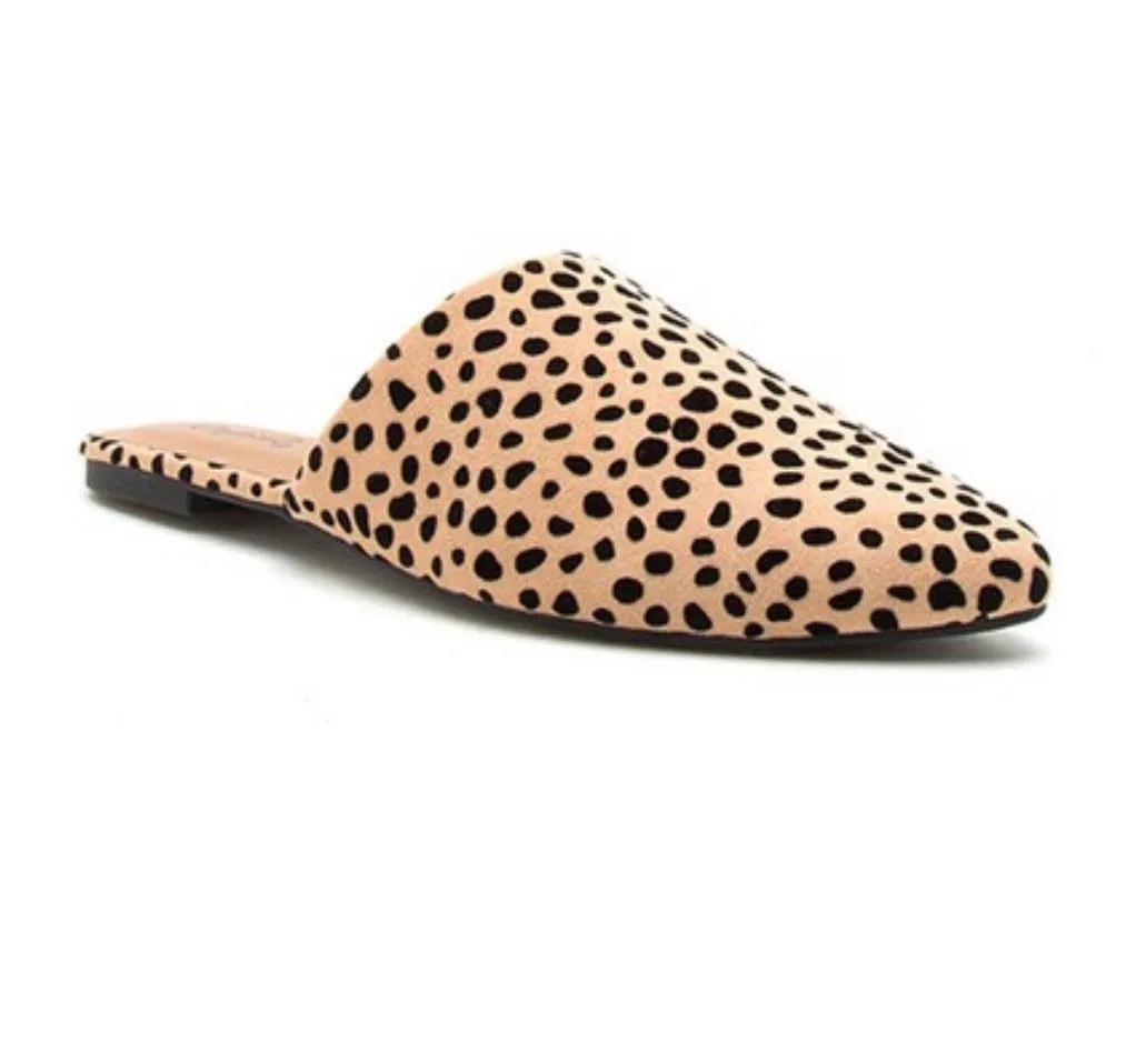 Cleo Leopard Mule