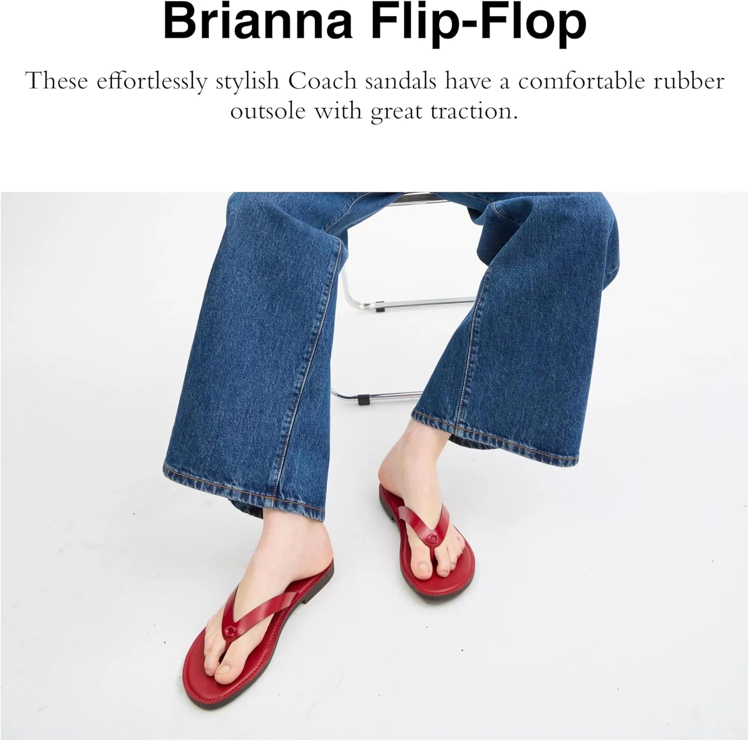Coach Women's Brianna Flip Flop Flat Sandals