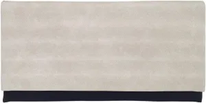 Color Block Flat Canvas Clutch