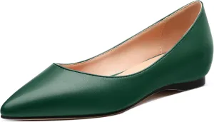 Comfortable Flats for Women Pointed Toe Slip On Pumps Dress Shoe
