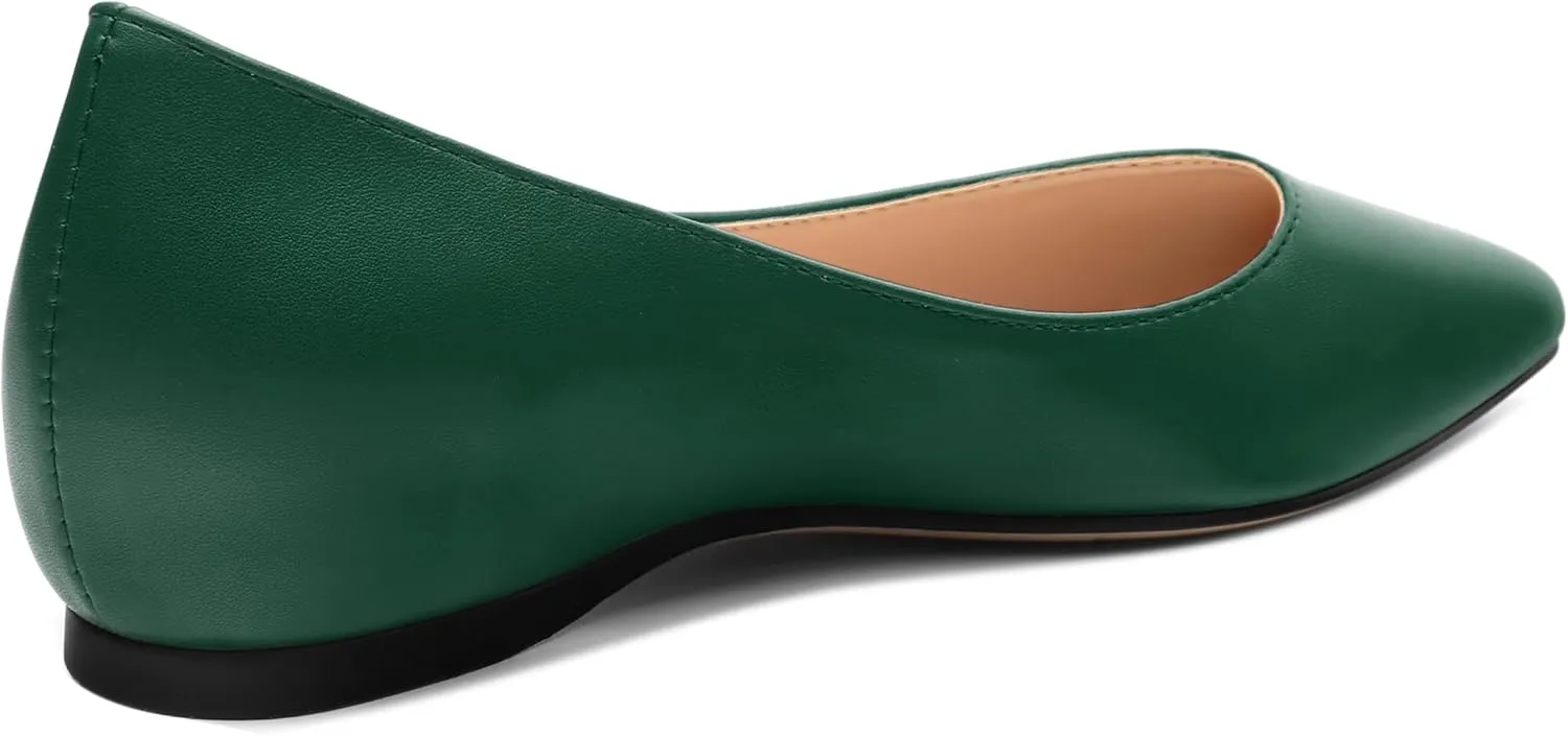 Comfortable Flats for Women Pointed Toe Slip On Pumps Dress Shoe