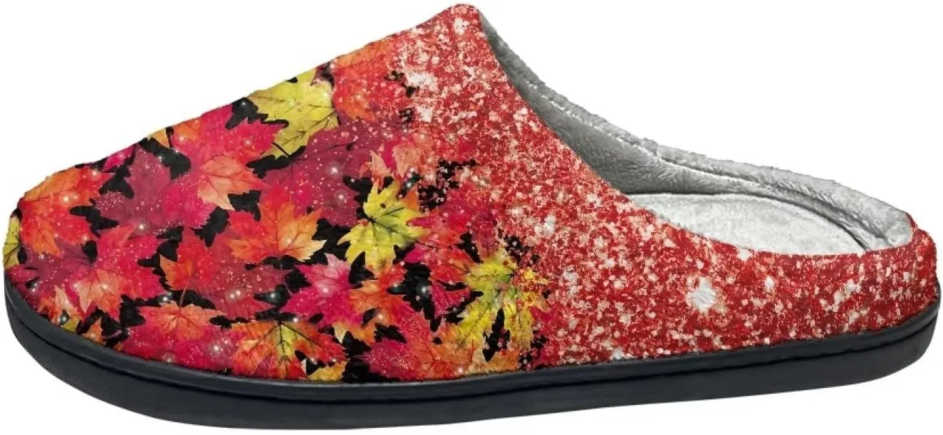Comfortable Plush Slippers Full Toe Slip-On House Shoes Fuzzy Bedroom Slippers for Women Men Indoor Outdoor