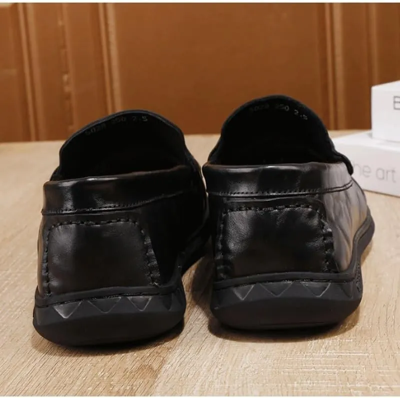 Comfortable Round Toe Low Top Non-Slip Casual Dress Shoes Slip-on Loafers Comfortable & Light-Weight