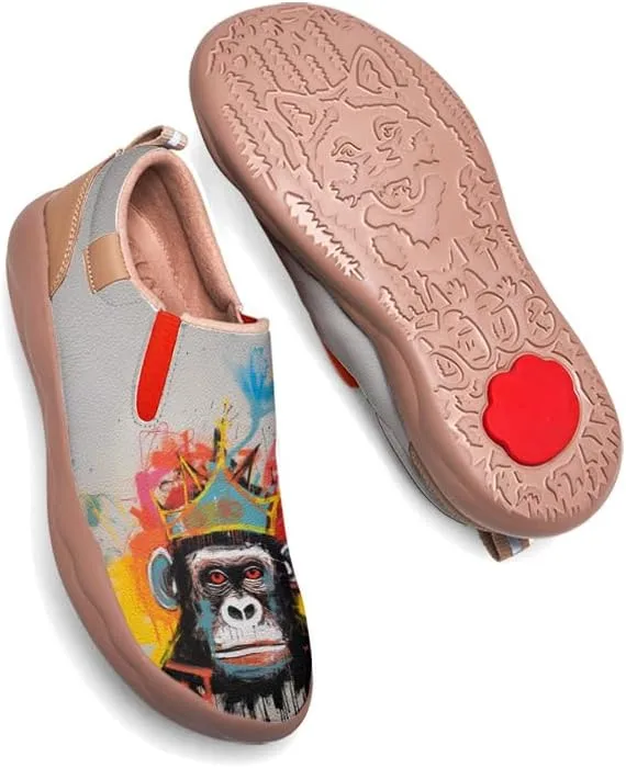 Comfortable Travel Shoes for Mens Loafers Slip-on Shoes Graffiti Art Painted Casual Walking Lightweight Sneakers