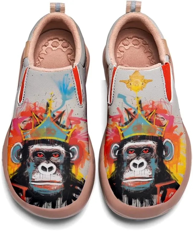 Comfortable Travel Shoes for Mens Loafers Slip-on Shoes Graffiti Art Painted Casual Walking Lightweight Sneakers