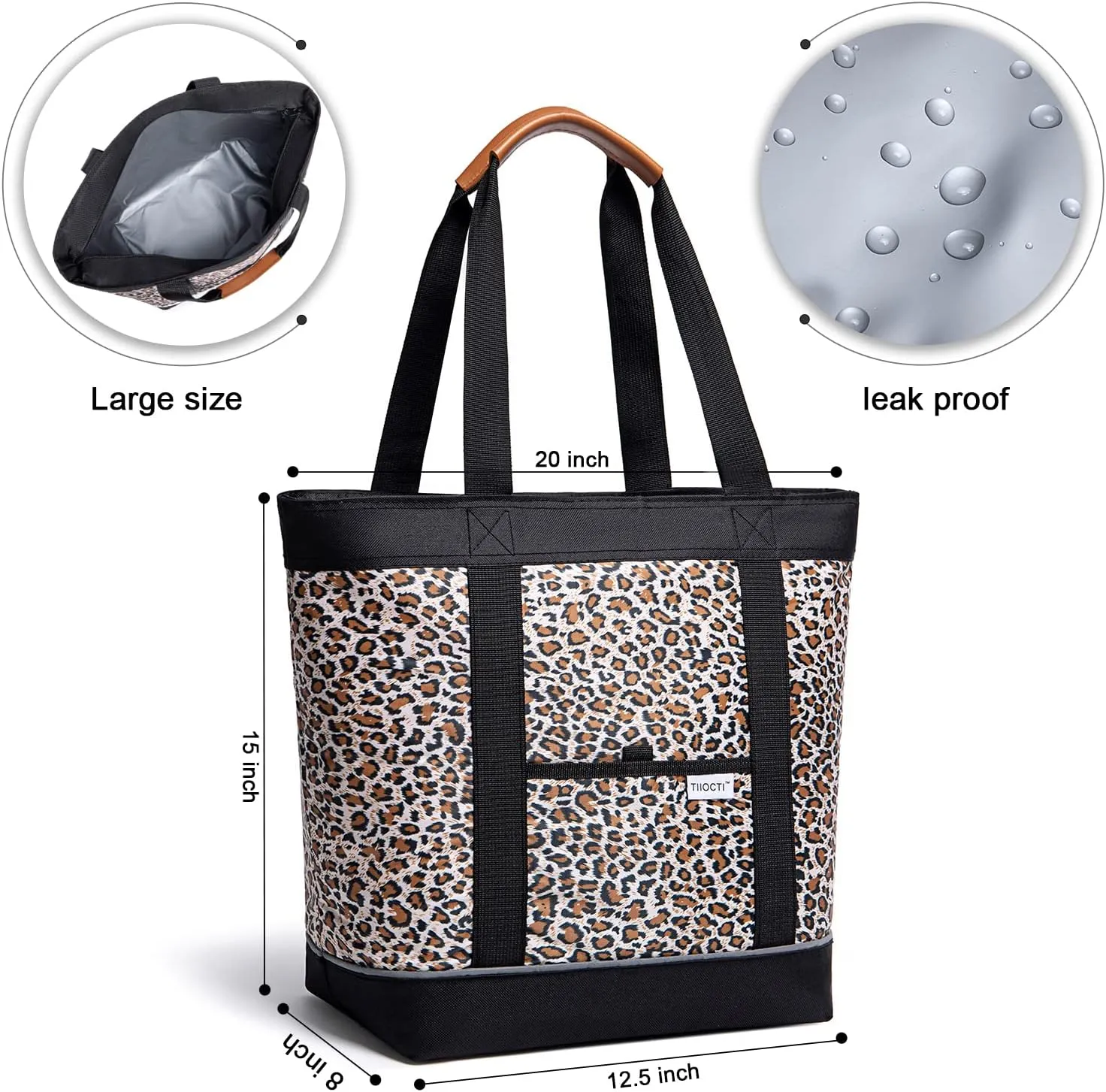 Cooler Bags Insulated Leak Proof - Large Reusable Grocery Tote for Women - Ideal for Breastmilk Storage, Keeping Food and Drinks Cold or Hot - Perfect for Delivery, Travel, and Picnics