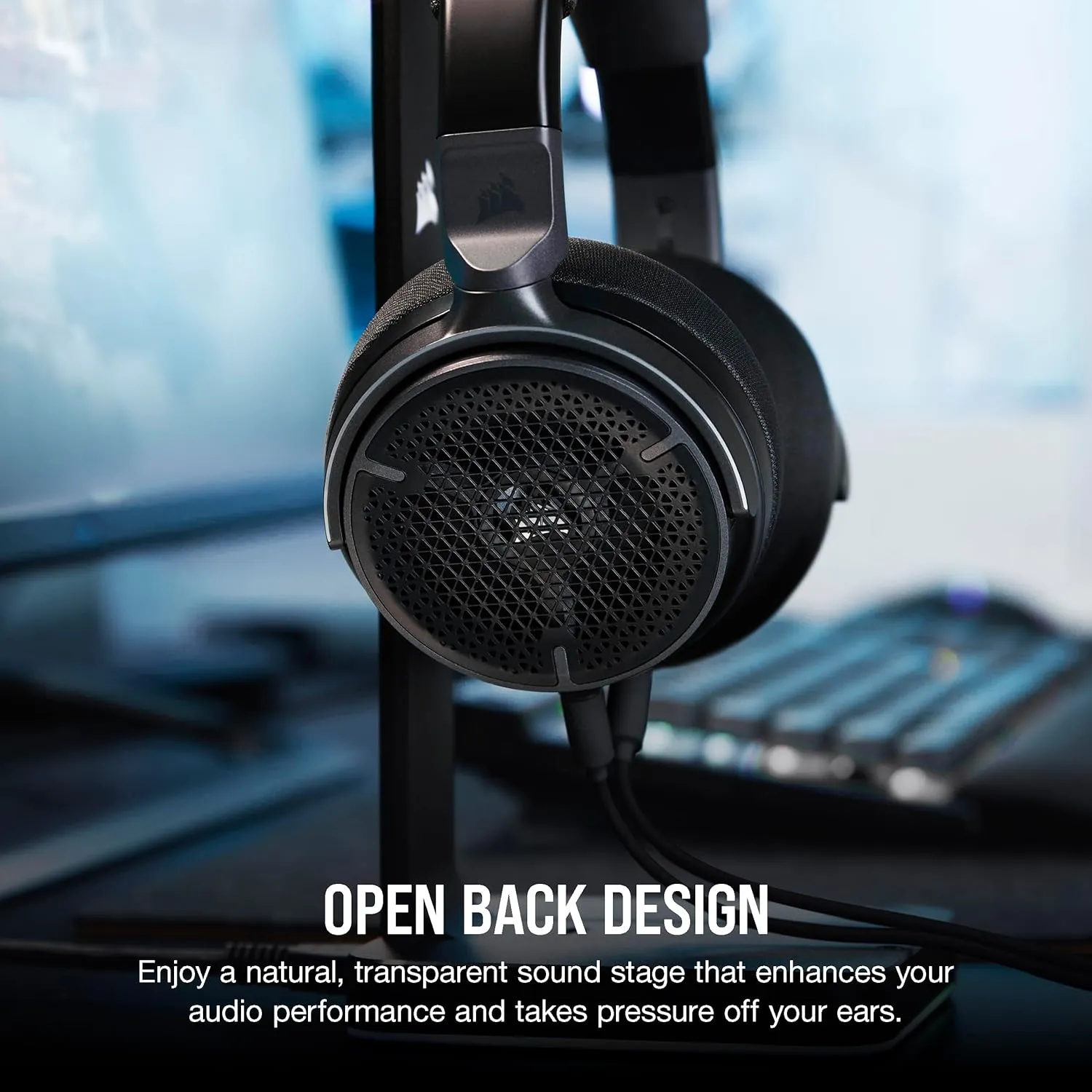 Corsair Virtuoso PRO Wired Open Back Gaming Headset - Detachable Uni-Directional Microphone - 50mm Graphene Drivers - 20Hz-40 kHz Frequency Response - Carbon