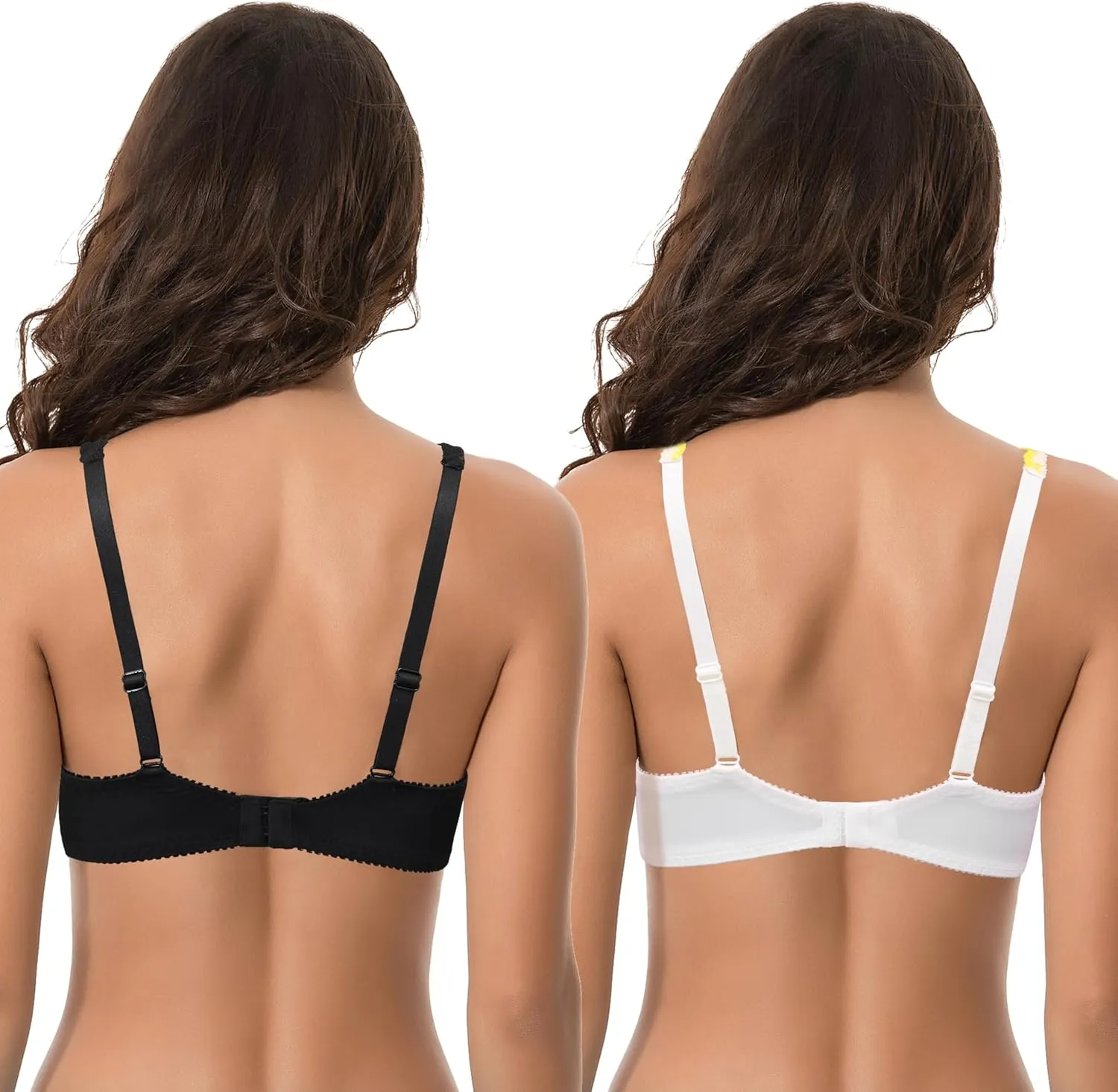 Curve Muse Women's Plus Size Minimizer Unlined Underwire Full Coverage Bra
