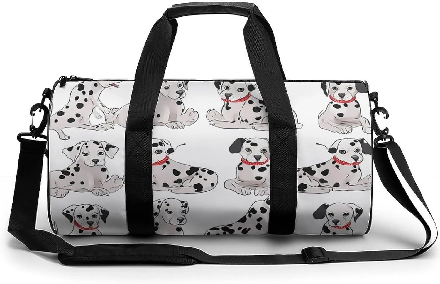 Cute Dalmatian Duffel Bag for Men Women Gym Bag Sports Small Overnight Bag for Travel Weekender, 17.7in/9in/9in, XB0606009