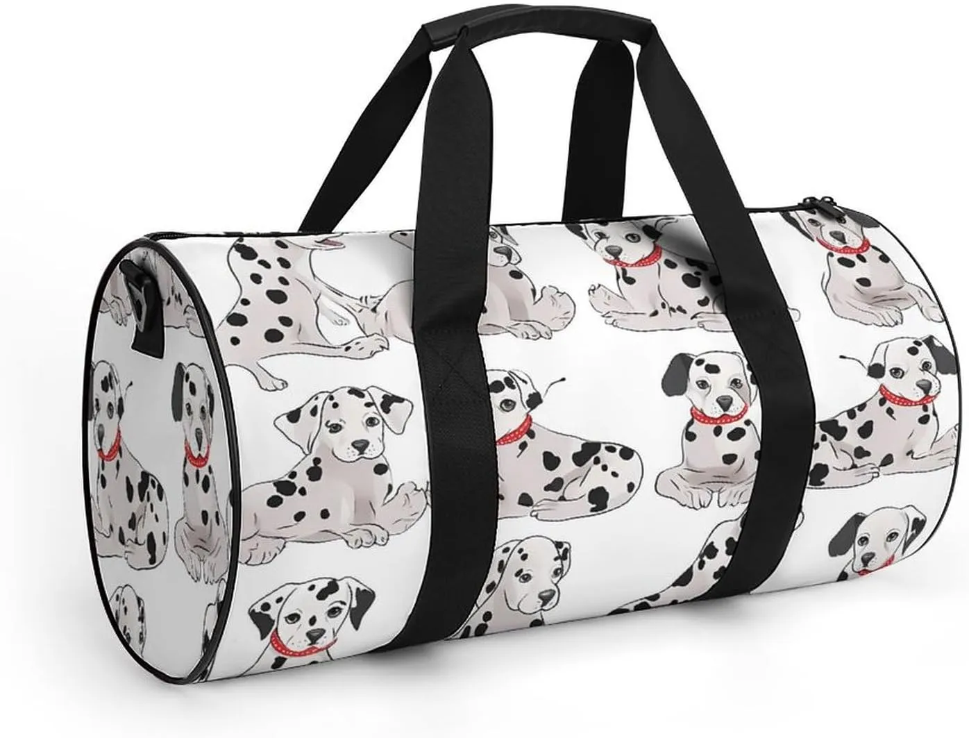 Cute Dalmatian Duffel Bag for Men Women Gym Bag Sports Small Overnight Bag for Travel Weekender, 17.7in/9in/9in, XB0606009
