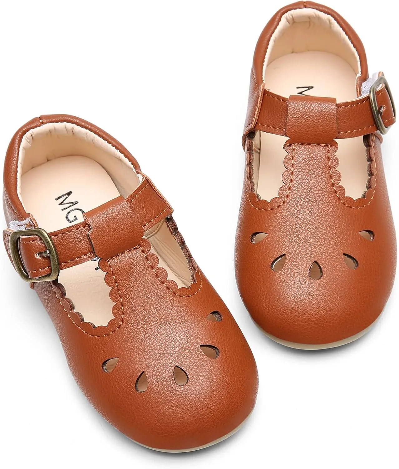 DADAWEN Girl's Classic Mary Jane School Uniform Shoes Flat Dress Shoes