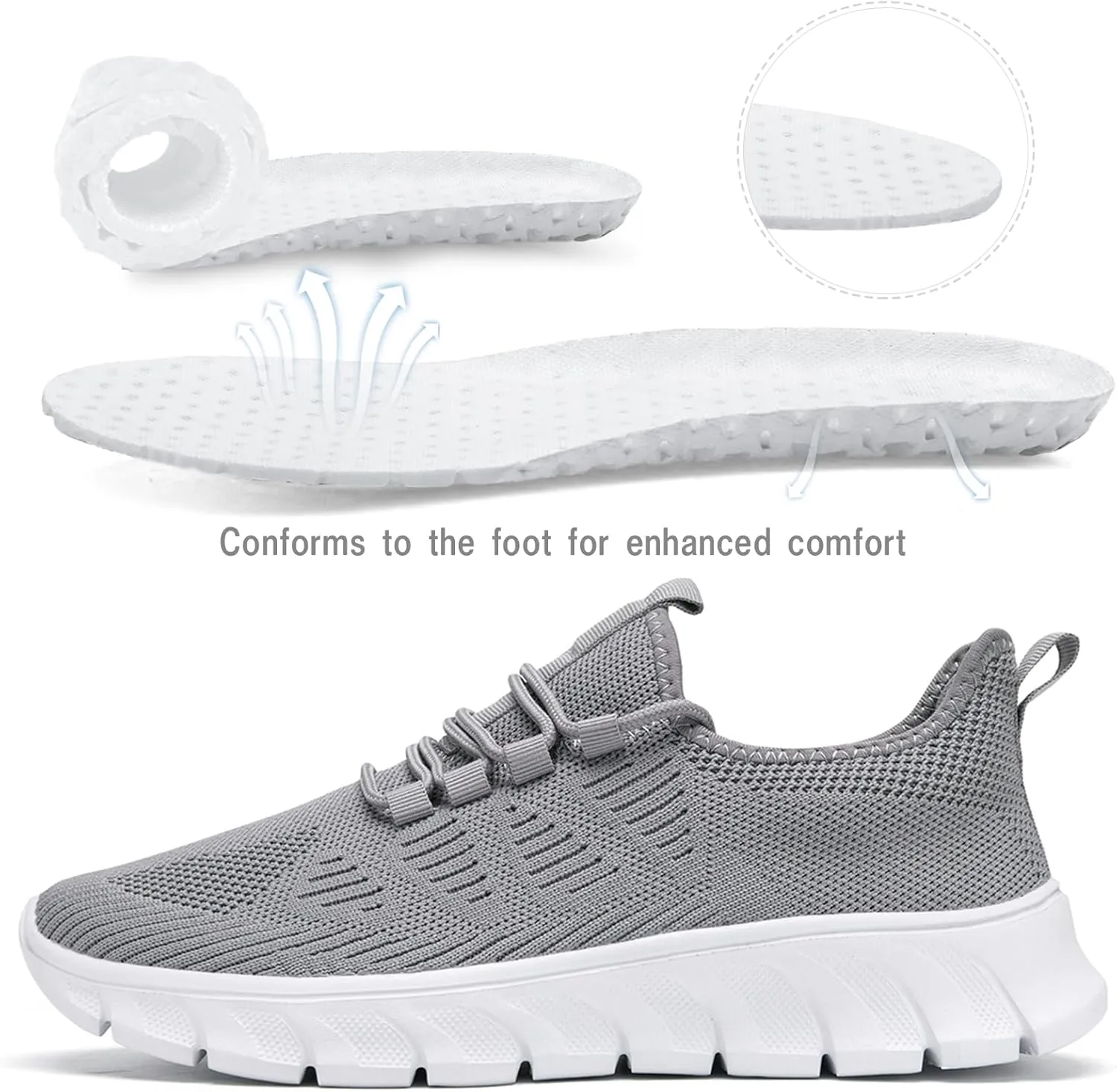 Damyuan Running Shoes for Women Tennis Sneakers Slip on Walking Comfortable Athletic Gym Summer Casual Workout Shoes Mesh Shoes