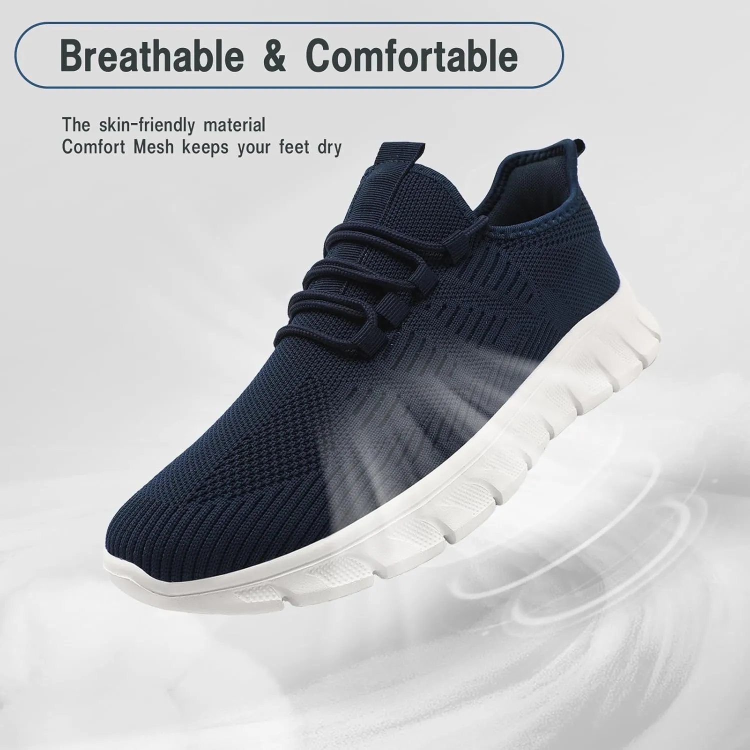 Damyuan Women's Grey Running Shoes, Mesh Tennis Sneakers, Slip On, Comfortable, Athletic, Gym, Summer, Casual, Workout Shoes